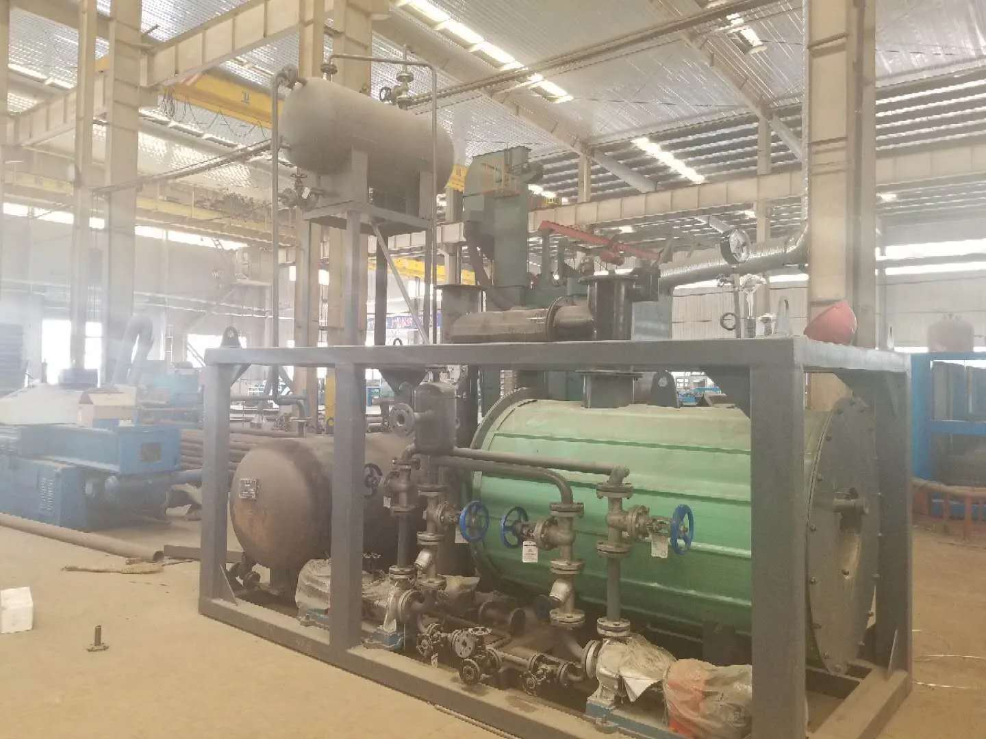 palm shell fired boiler